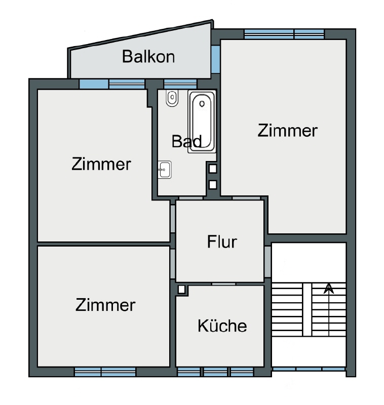 Grundriss Obergeschoss